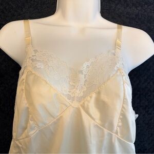 Vintage Cream Lace Trim Camisole
